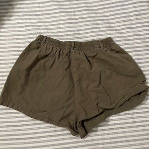 Navy Green Shorts